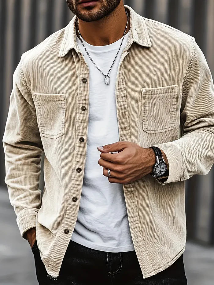 Heren Overshirt met Borstzakken | Casual Fit | Ideaal voor Elk Seizoen