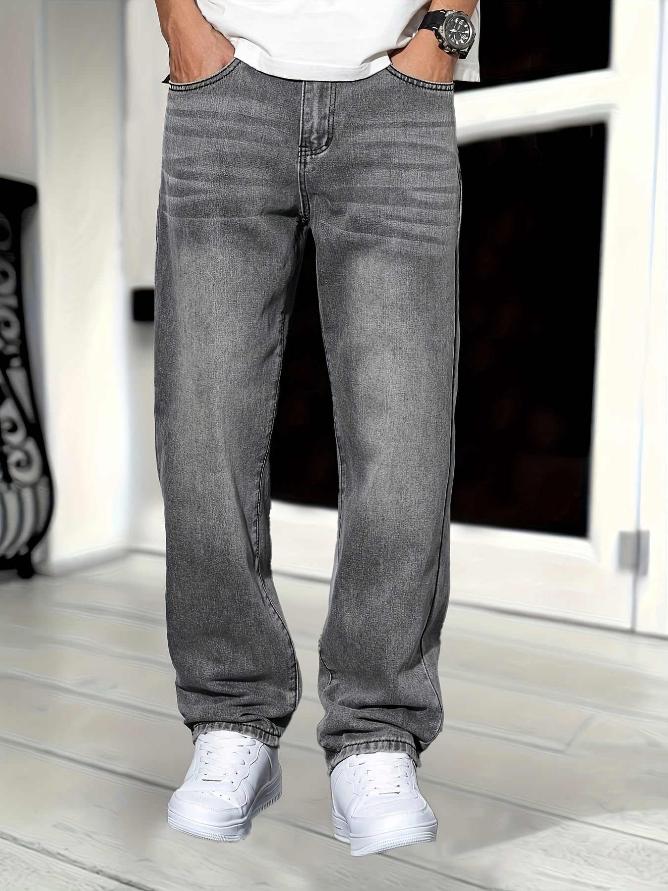 Baggy Jeans | Denim Katoen | Losse Pasvorm