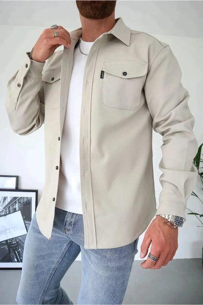 Soho Utility Overshirt | Strakke Streetwear Look | Gelaagd en Functioneel