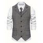 Heren Gilet met Visgraatstructuur | Slim Fit | Dressed Vintage Look