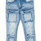 Heren Ripped Cargo Jeans | Slim Fit | Streetwear Denim