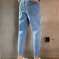 Heren Tapered Fit Spijkerbroek | Lichtgewassen Denim | Minimalistische Stijl