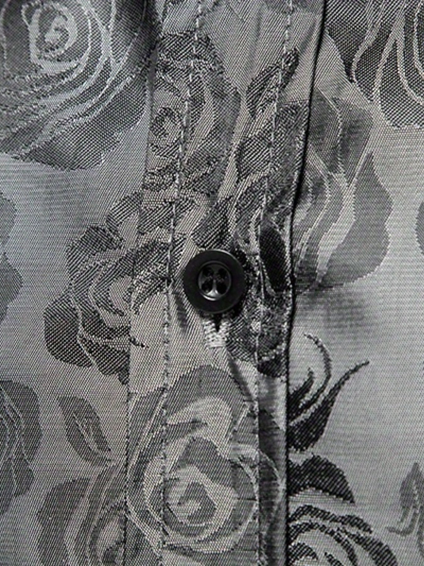 Jacquard Satijnen Overhemd voor Heren | Slim Fit | Luxe Bloemenstructuur