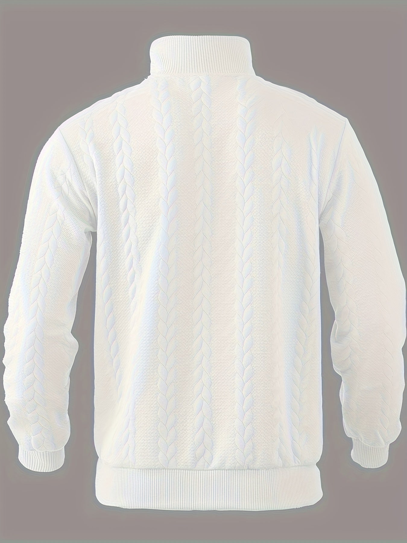 Aspen Cable Knit Sweater | Halve Rits | Klassiek Kabelpatroon