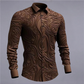 Gedetailleerd Barok Overhemd | Slim-fit | Luxe Textuurlook