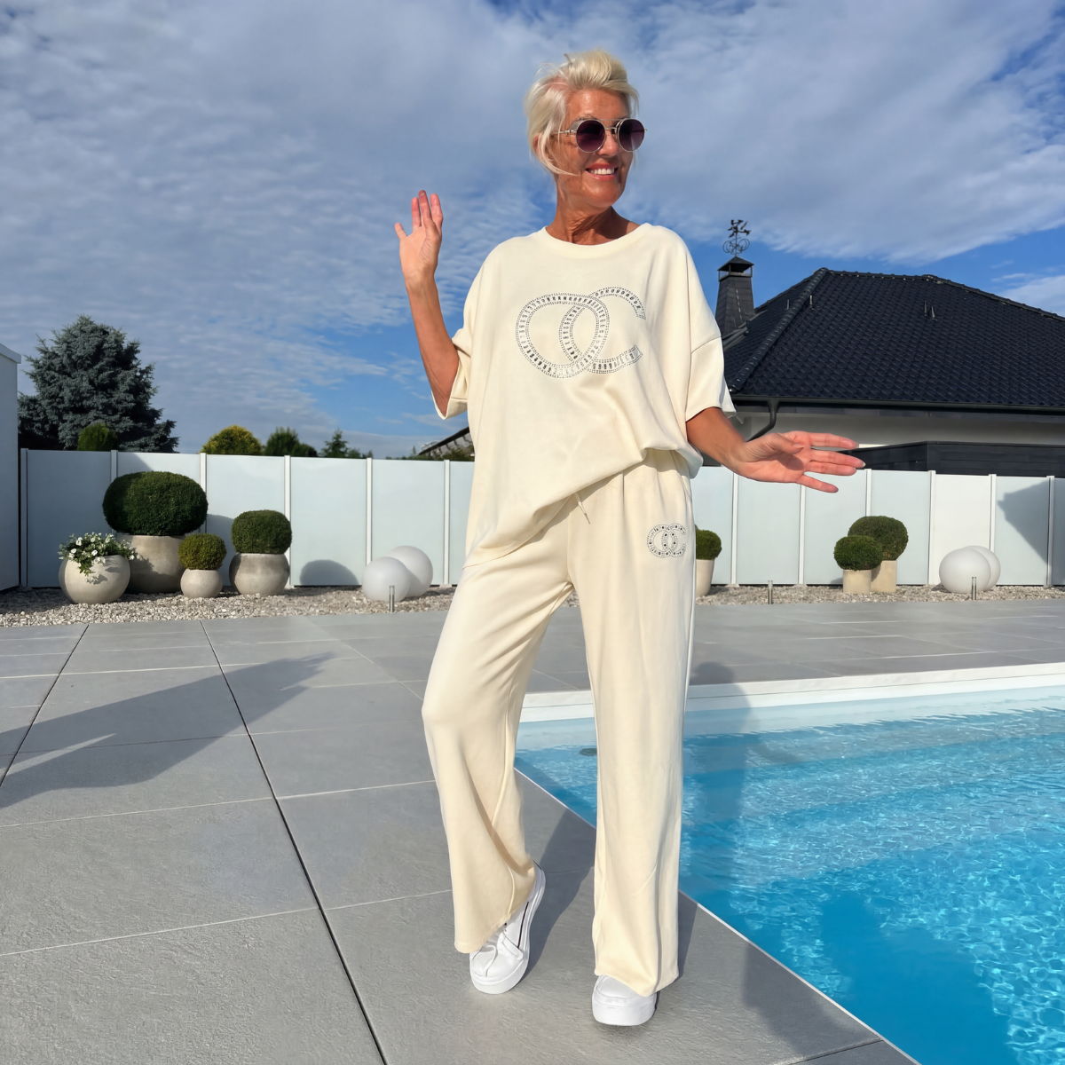 Casual Tweedelige Dames Set – Top & Broek