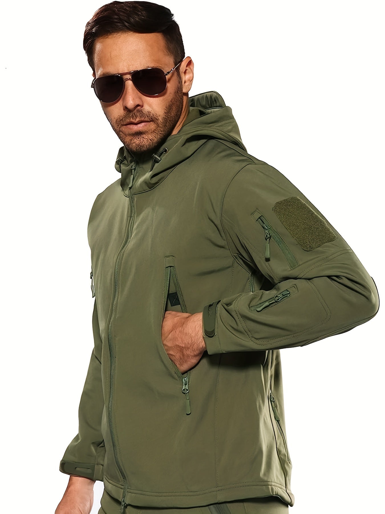 Heren Tactical Softshell Jas | Wind- & Waterdicht | Outdoor & Militair Stijl