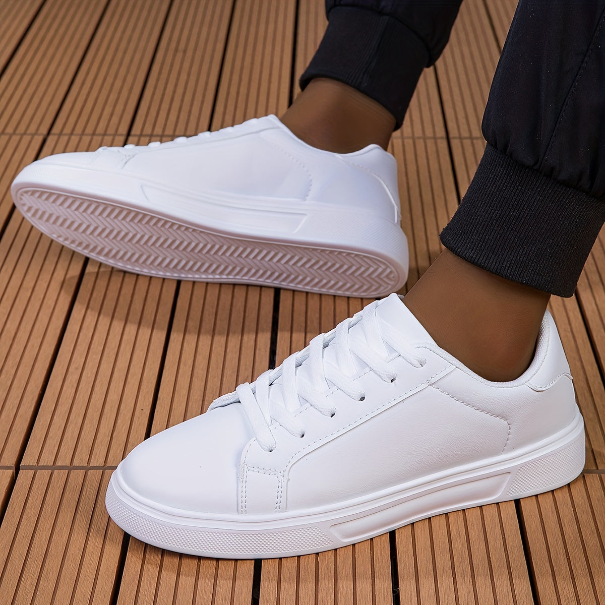 Sneakers | Synthetisch Leer | Minimalistisch & All-White Design