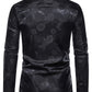 Jacquard Satijnen Overhemd voor Heren | Slim Fit | Luxe Bloemenstructuur