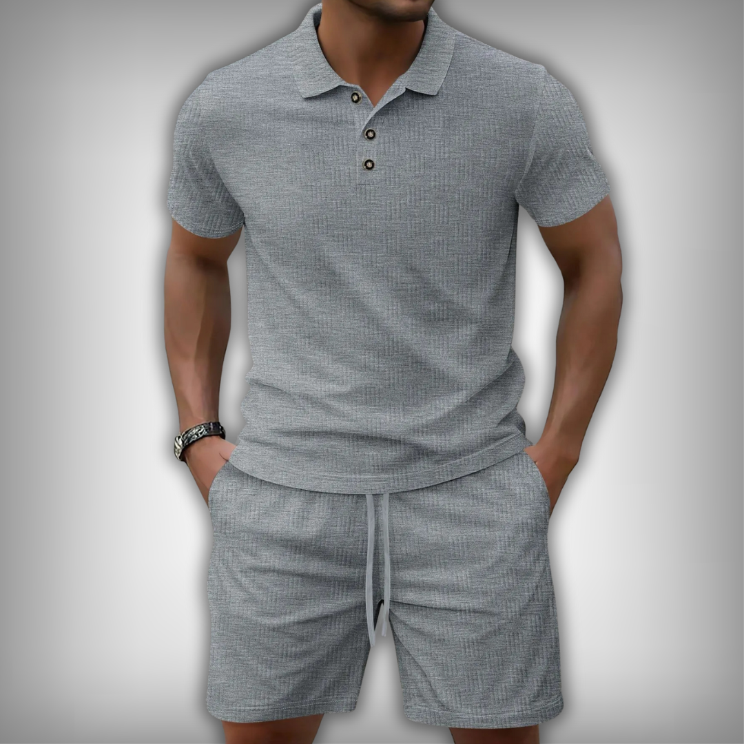 CityPolo Set | Casual Co-Ord | Poloshirt & Short in Stijl