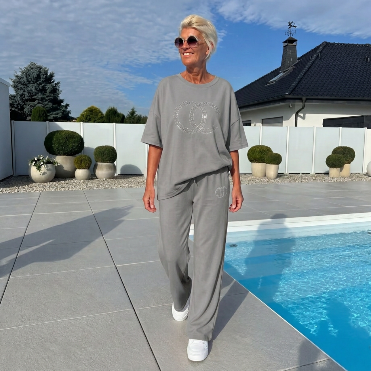Casual Tweedelige Dames Set – Top & Broek