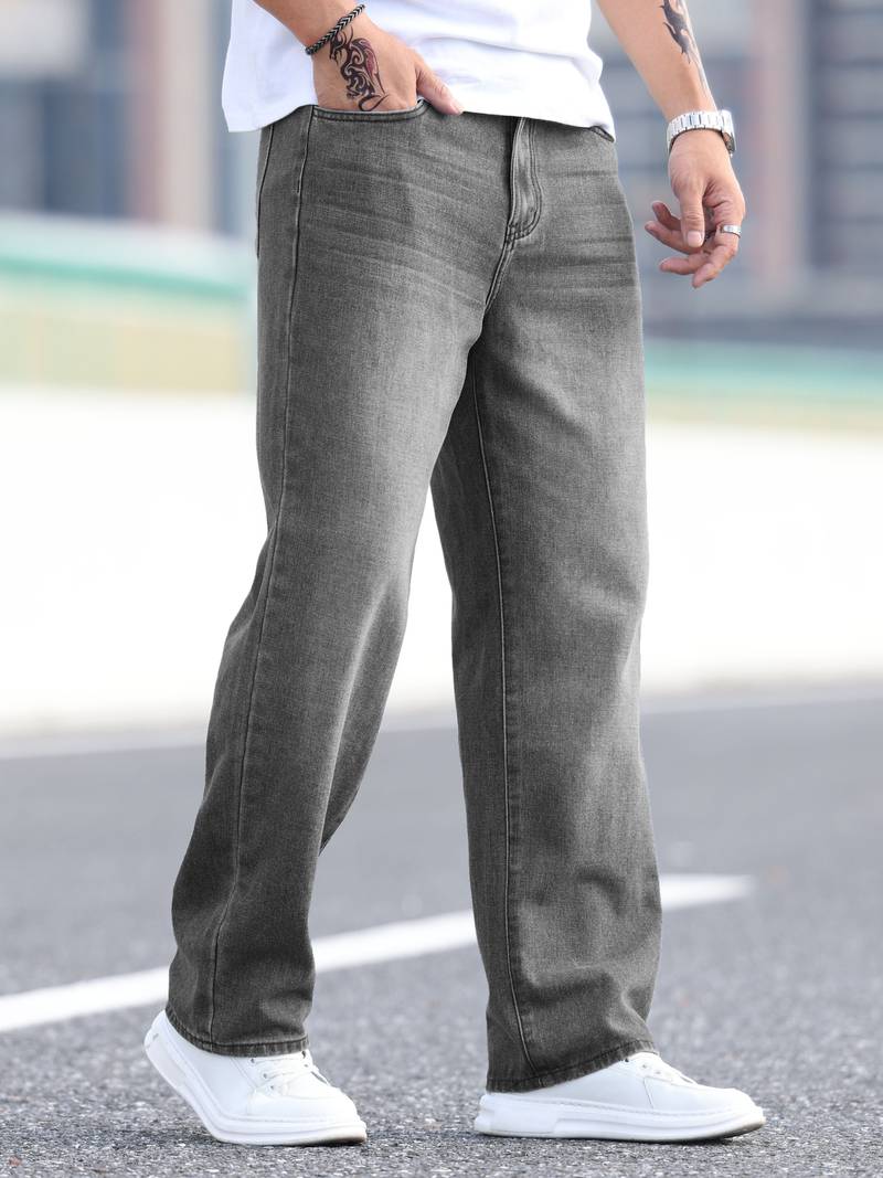 Faded Denim Jean | Loose Fit | Vintage Washed Look