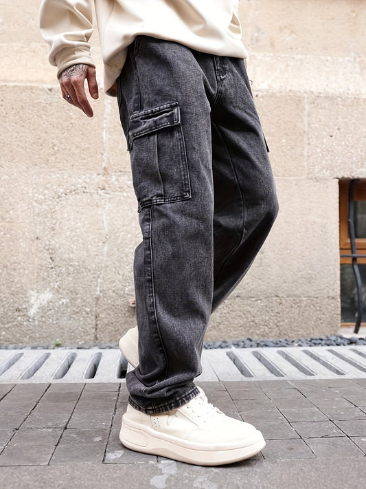 Heren Cargo Jeans | Loose Fit | Utility Streetwear
