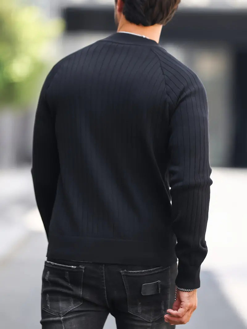 Vest | Katoenmix | Slim Fit met Rits & Bomberkraag