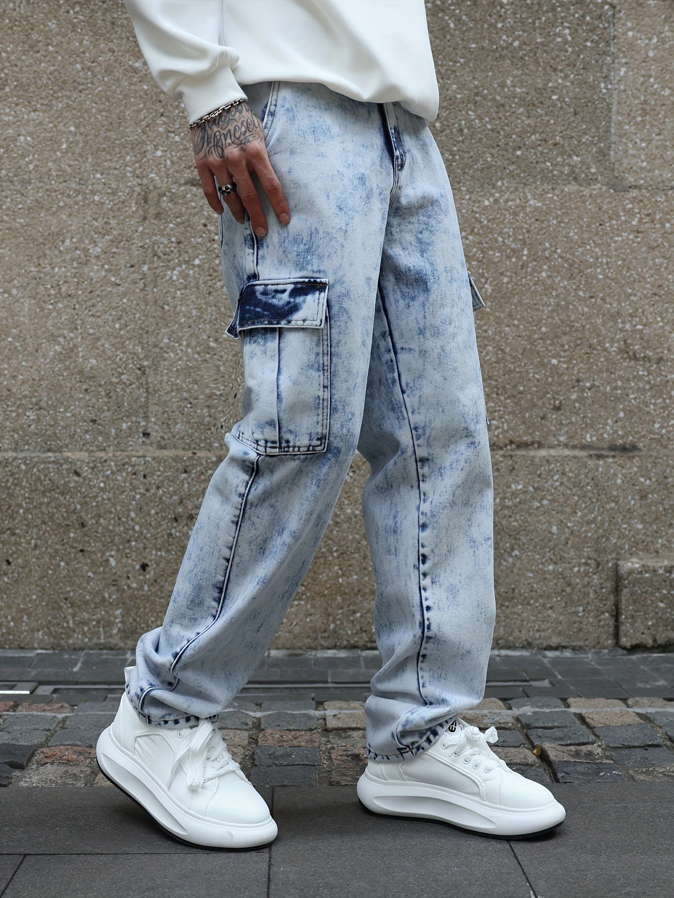 Heren Cargo Jeans | Loose Fit | Utility Streetwear