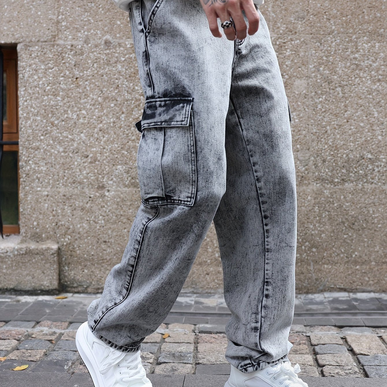 Heren Cargo Jeans | Loose Fit | Utility Streetwear