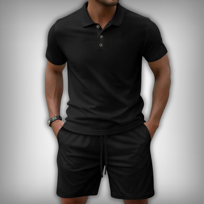 CityPolo Set | Casual Co-Ord | Poloshirt & Short in Stijl