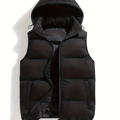 Heren Gewatteerde Bodywarmer met Capuchon | Streetstyle Layer | Licht & Warm