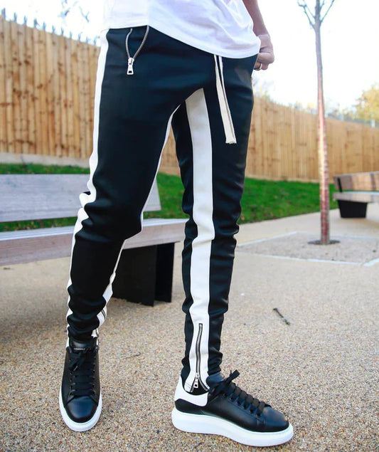 Side Stripe Trackpant | Slim Fit | Sportieve Contraststijl