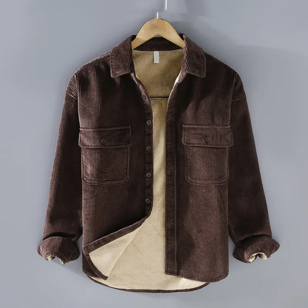 NordicCord Sherpa Overshirt | Warm Gevoerd | Corduroy Outdoor Style