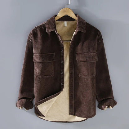 NordicCord Sherpa Overshirt | Warm Gevoerd | Corduroy Outdoor Style
