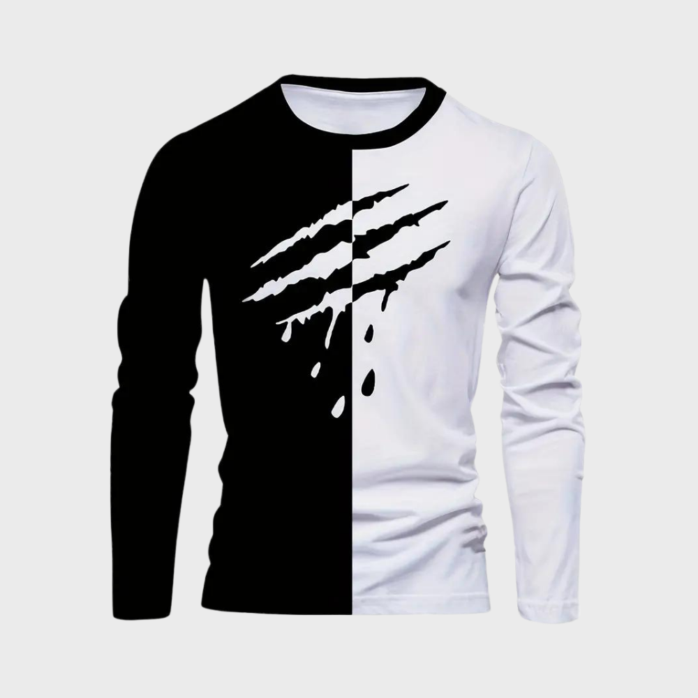 Heren Trainingspak met Claw Print | Colorblock Set | Streetwear met Attitude