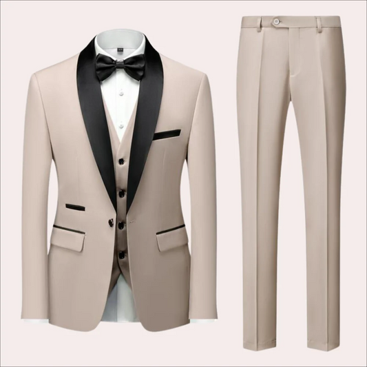 Milano Tuxedo | Driedelig Smoking | Contrasterende Revers