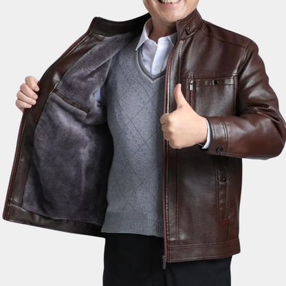 Leren Jas Heren | Imitatieleer | Warm Gevoerd & Tijdloos Design