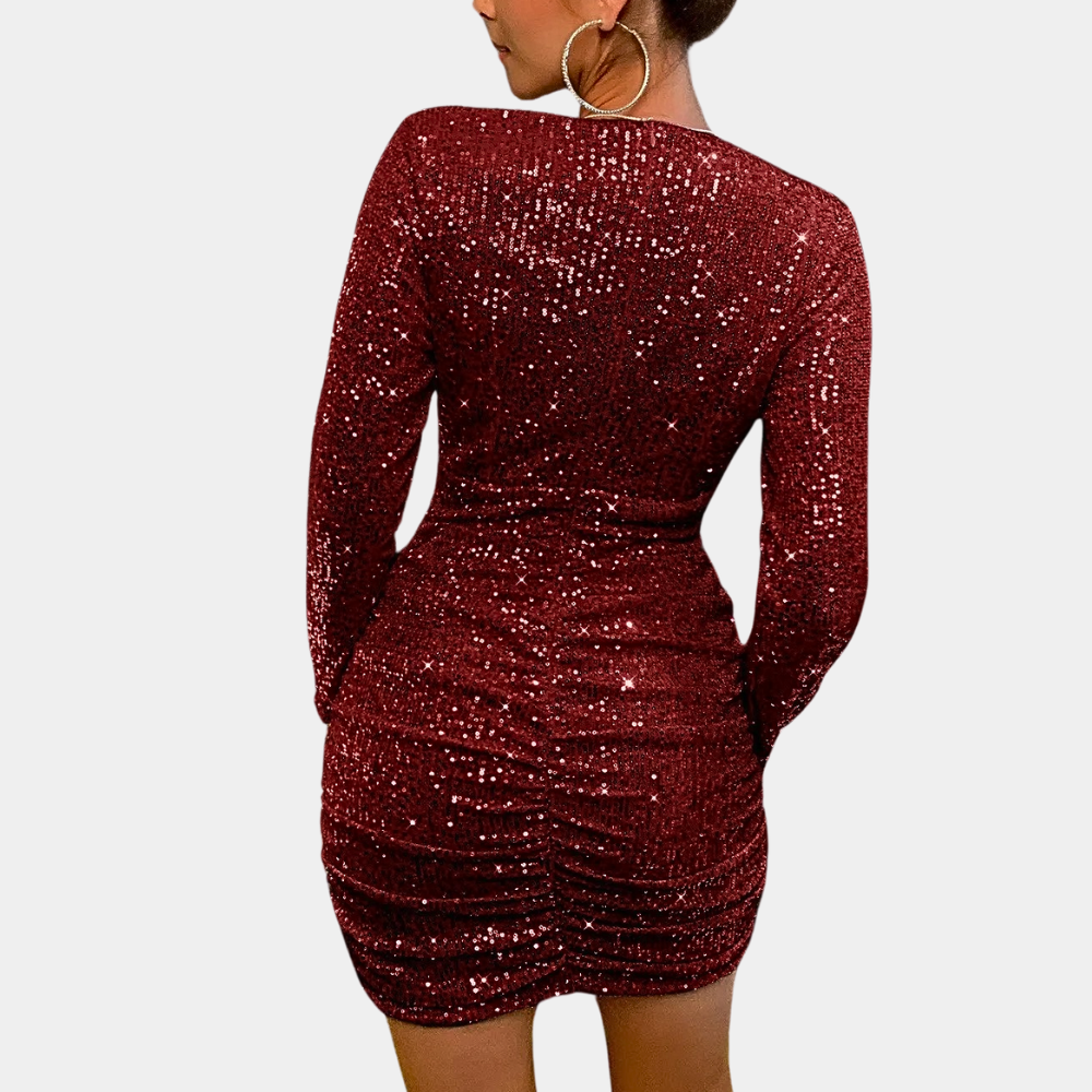 Stellar Glow Dress | Glitter Bodycon | Feestelijke Elegantie