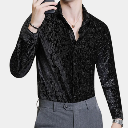 Heren Overhemd | Slim Fit | Glanzend Luxe