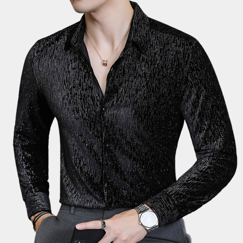 Heren Overhemd | Slim Fit | Glanzend Luxe