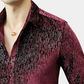 Velvet Luxe Shirt | Glanzende Textuur | Avondwaardige Glamour