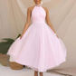 Celeste Tulle Dress | Haltertop Midi | Elegante Tutu-look