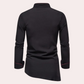 Heren Asymmetrisch Overhemd | Slim Fit | Minimalistisch Met Contrastpiping