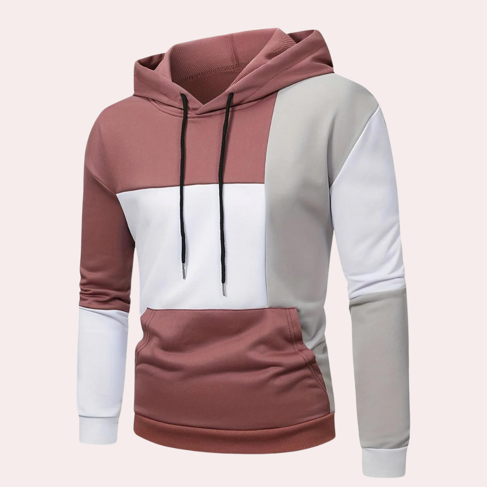 Heren Hoodie met Colorblock Design | Casual Streetstyle | Zachte Fleece Look