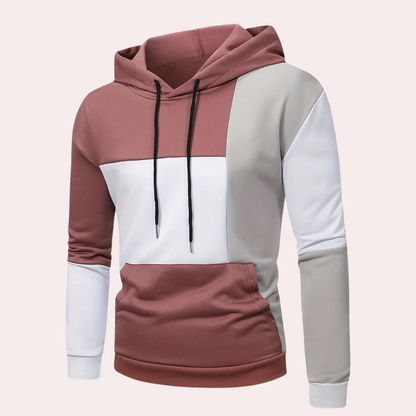 Heren Hoodie met Colorblock Design | Casual Streetstyle | Zachte Fleece Look