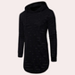 Heren Hoodie met Destroyed Effect | Lange Pasvorm | Urban Vintage Look