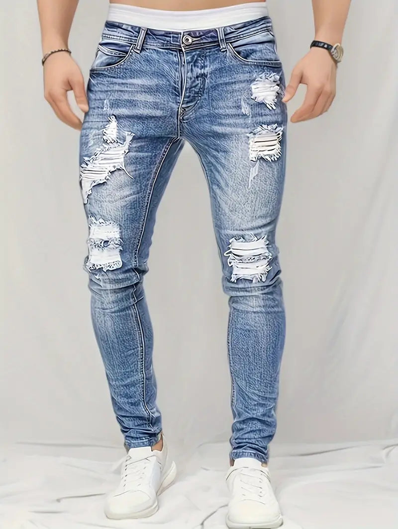 Impact Denim | Destroyed Skinny Fit | Gebleekte Streetlook