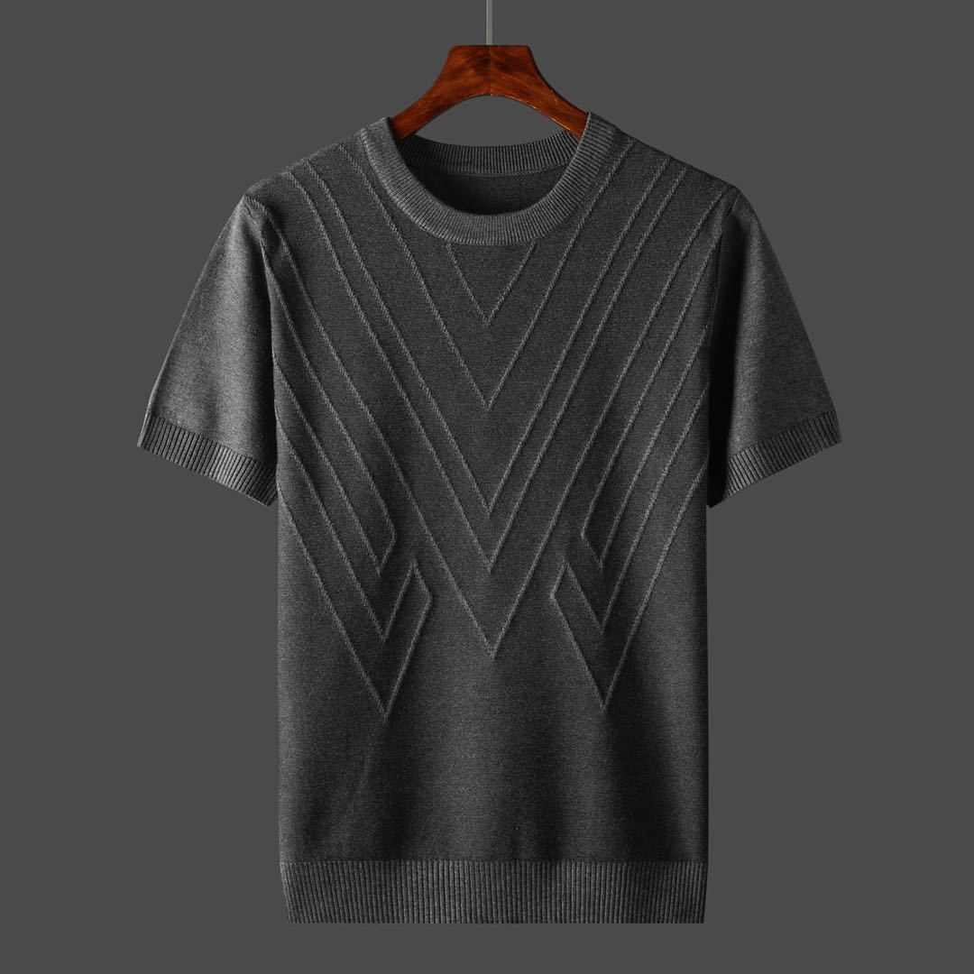 Gebreid T-Shirt | Geometrisch Design | Stijlvol & Comfortabel