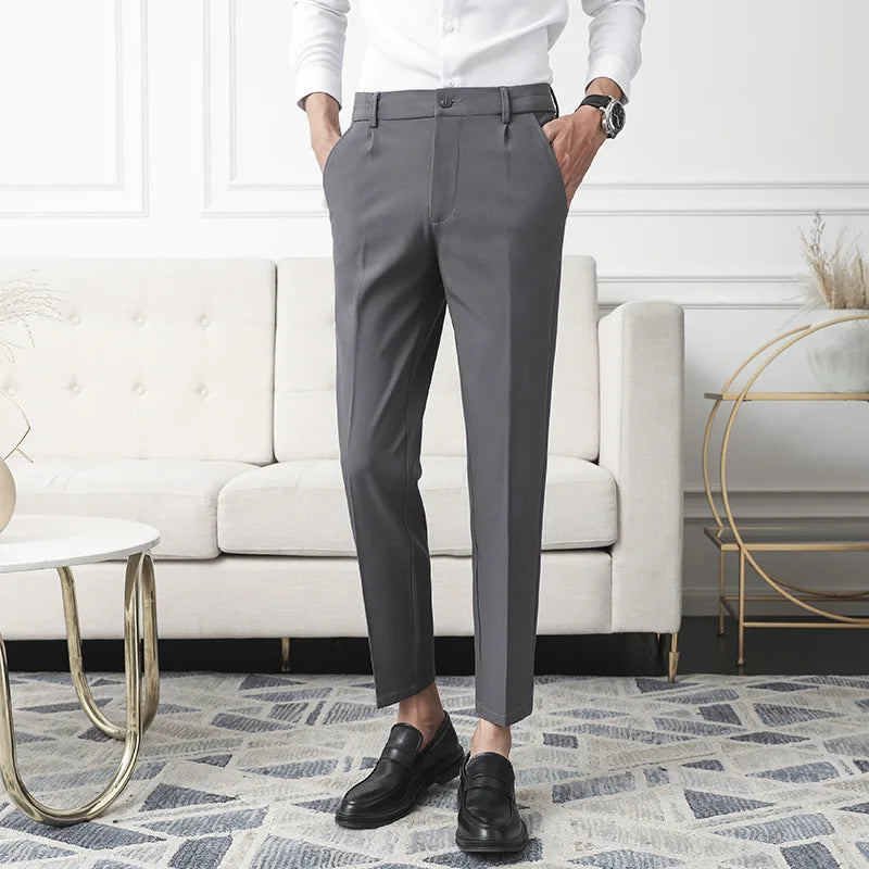 Pantalon | Stretch Polyester | Slim Fit Tapered