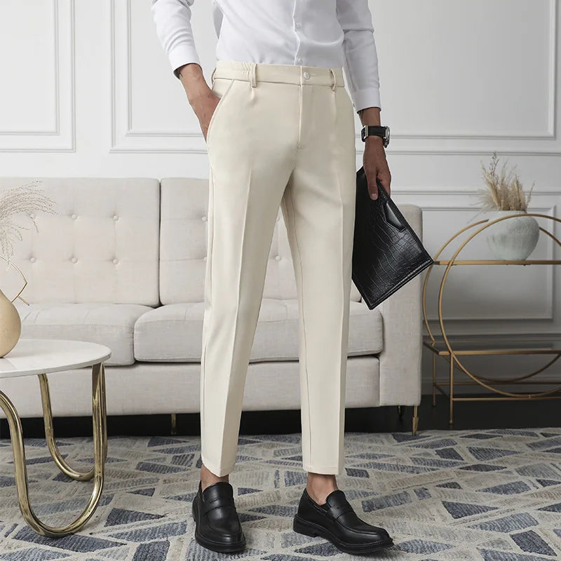 Pantalon | Stretch Polyester | Slim Fit Tapered