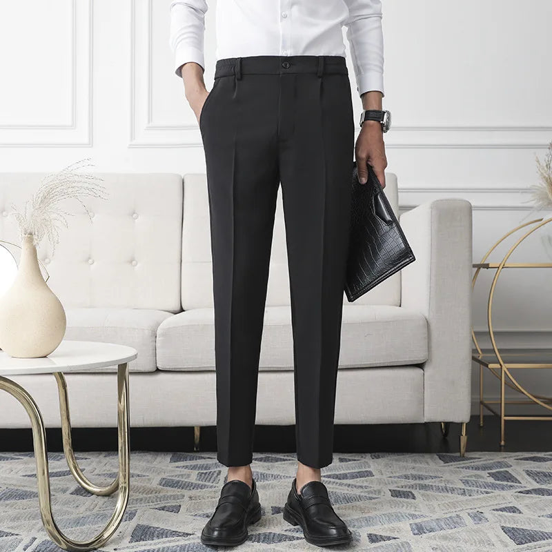 Pantalon | Stretch Polyester | Slim Fit Tapered