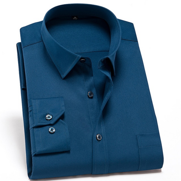 Heren Strijkvrij Overhemd | Slim Fit | Stretch & Comfort