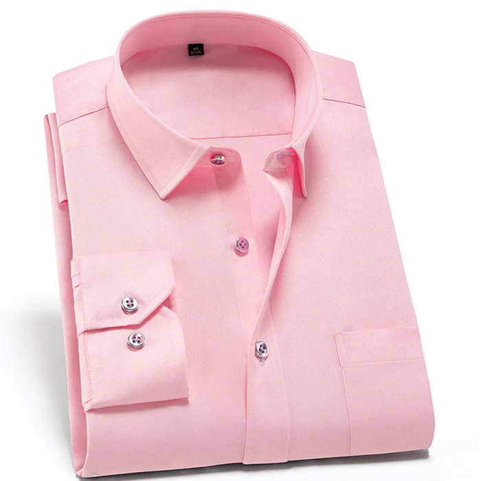 Heren Strijkvrij Overhemd | Slim Fit | Stretch & Comfort