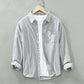 Breeze Shirt | Gestreept Overhemd | Zachte Pasteltinten