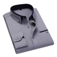 Overhemd | Katoenmix | Slim Fit met Contrasterende Details