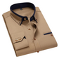 Overhemd | Katoenmix | Slim Fit met Contrasterende Details