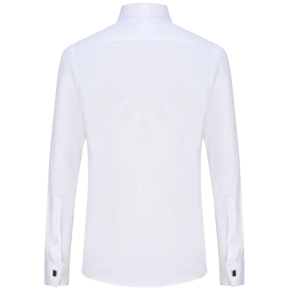 Heren Overhemd met Manchetknopen | Klassiek Dress Shirt | Formele Elegantie