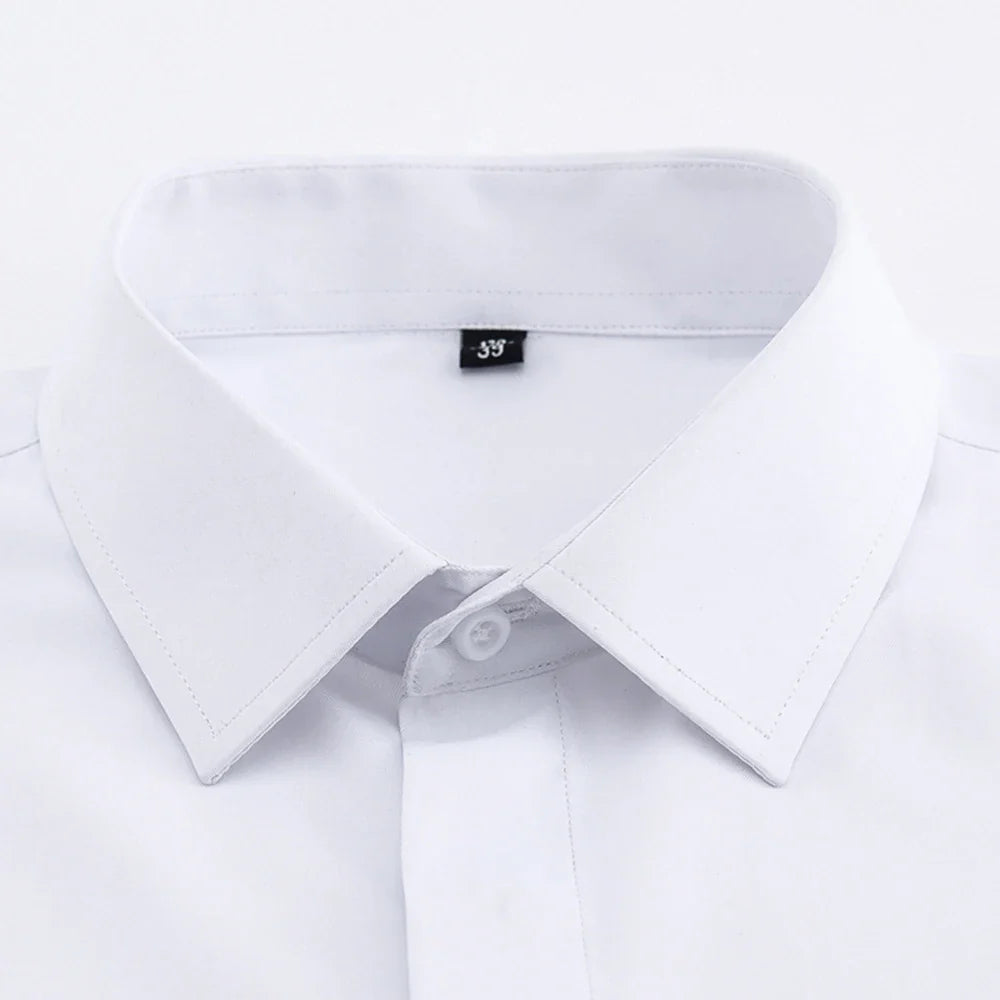 Heren Overhemd met Manchetknopen | Klassiek Dress Shirt | Formele Elegantie