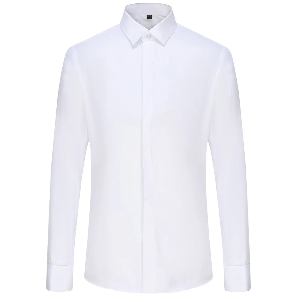 Heren Overhemd met Manchetknopen | Klassiek Dress Shirt | Formele Elegantie